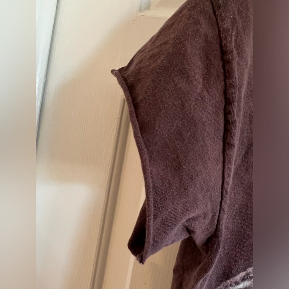 OWL 🦉 Short Sleeve Shirt : Dark Brown TieDye Look on Back - Picture 4 of 6